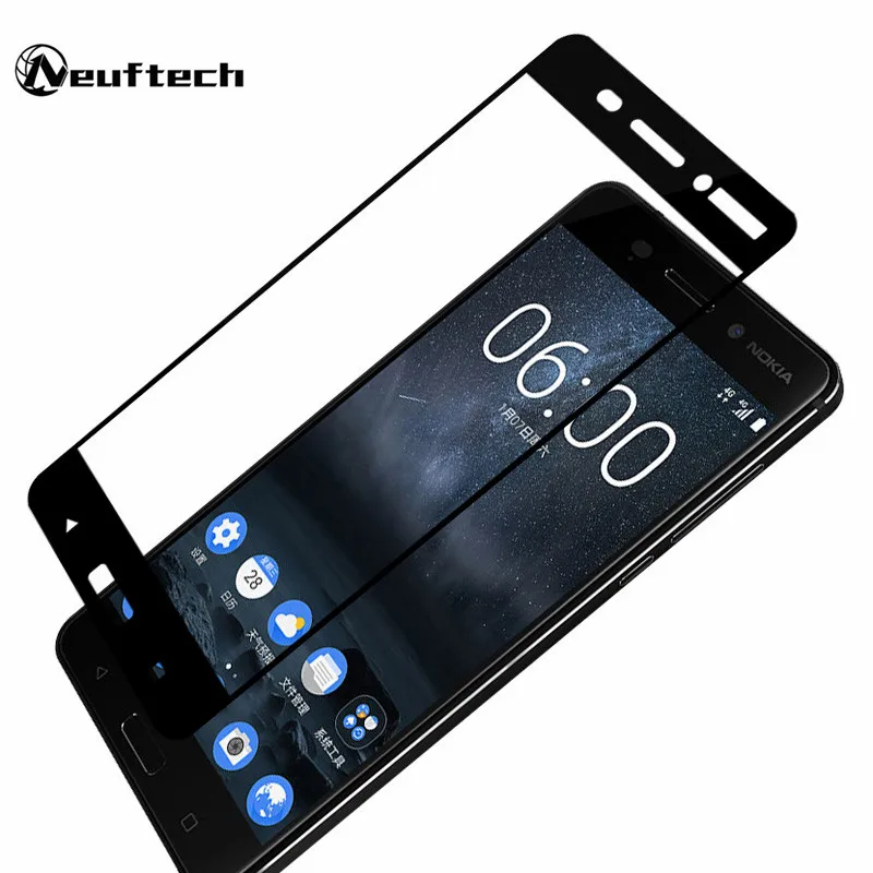 Full Cover Tempered Glass screen protector For Nokia 7 Plus 8 5 3 protective film on nokia toughened glass 2.5D | Мобильные телефоны