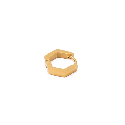 Hexagon gold 1 шт. Gethic модные треугольные квадратные серьги-гвоздики с ромбовидным сердцем из нержавеющей стали для мужчин и женщин - Окраска металла: Hexagon gold