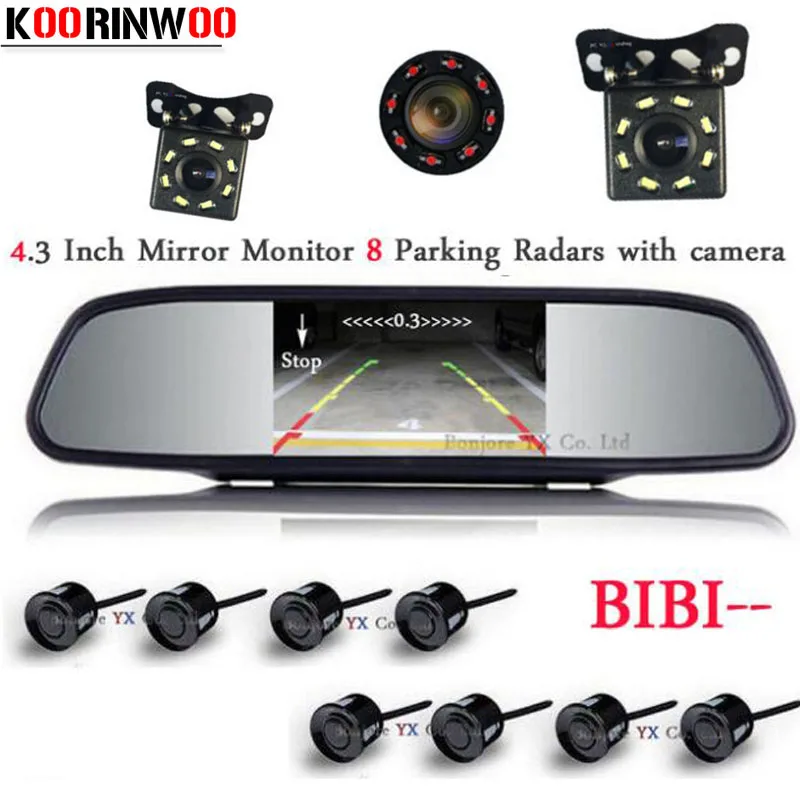Koorinwoo HD CCD передние зонды Автомобильная камера заднего вида светодиодные фонари