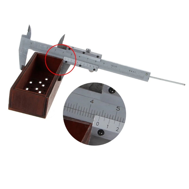 

0-100mm 4inch vernier caliper 100mm pocket mini caliper micometer thickness measure tool-TwFi