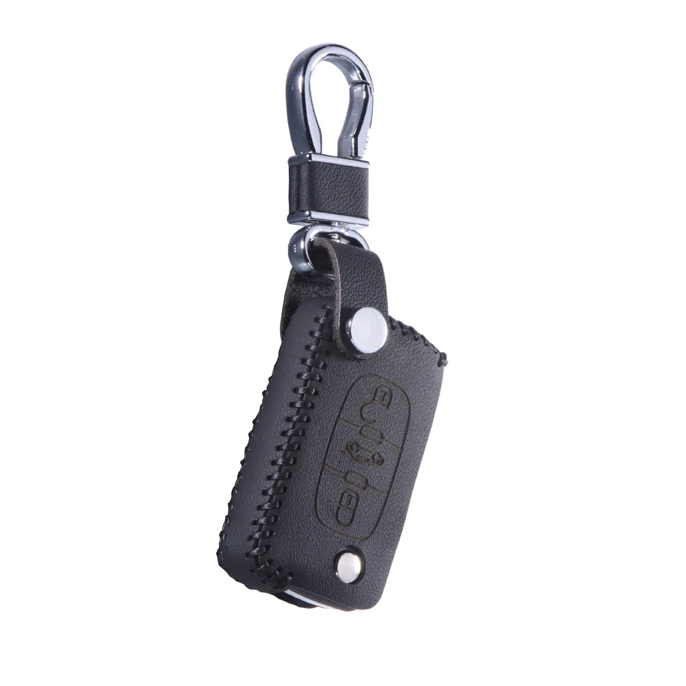 Натуральная кожа чехол для ключа Citroen C2 C3 C4 C5 C6 Xsara Quatre Пикассо PEUGEOT 206 307 308 407 408 RCZ цепочка для ключей чехол Keybag