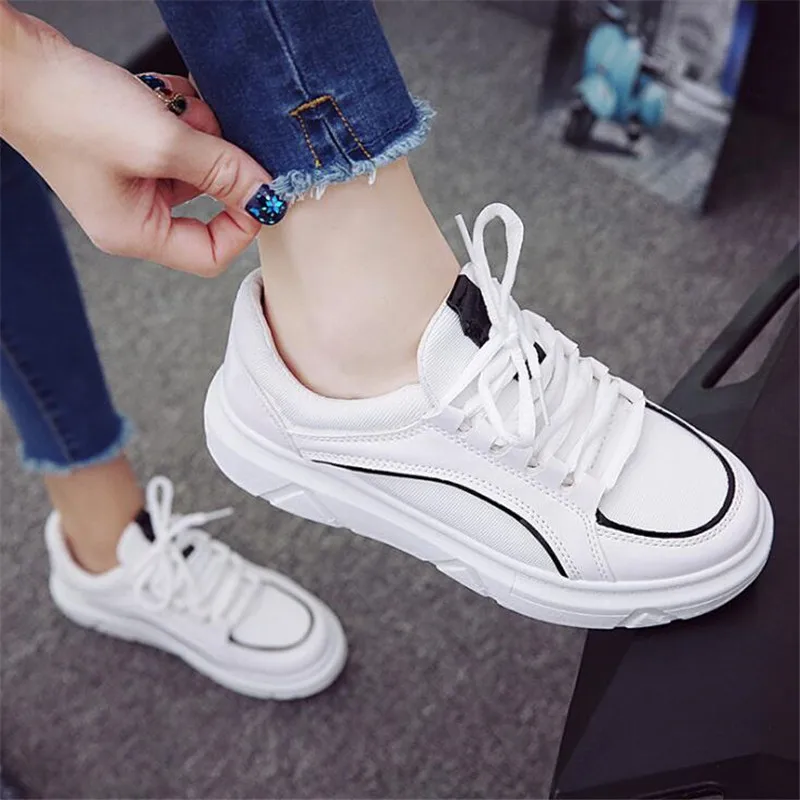 Новинка женская повседневная обувь сезон лето весна Модные дышащие кроссовки из