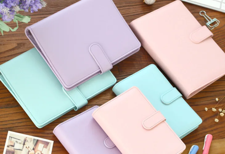 Записная книжка filofax из искусственной кожи со спиральными листочками многоразового использования, Дневник для путешествий, планировщик, блокнот, папка, A5, A6, студенческий прекрасный подарок
