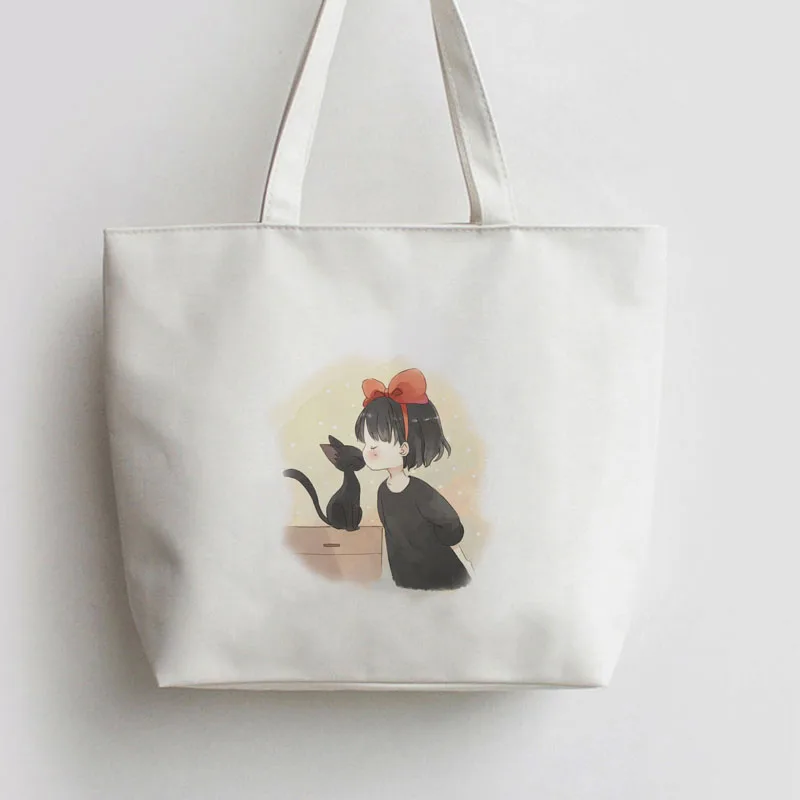 Сумка тоут маленькая ведьма и Черный кот аниме служба доставки Kiki японский