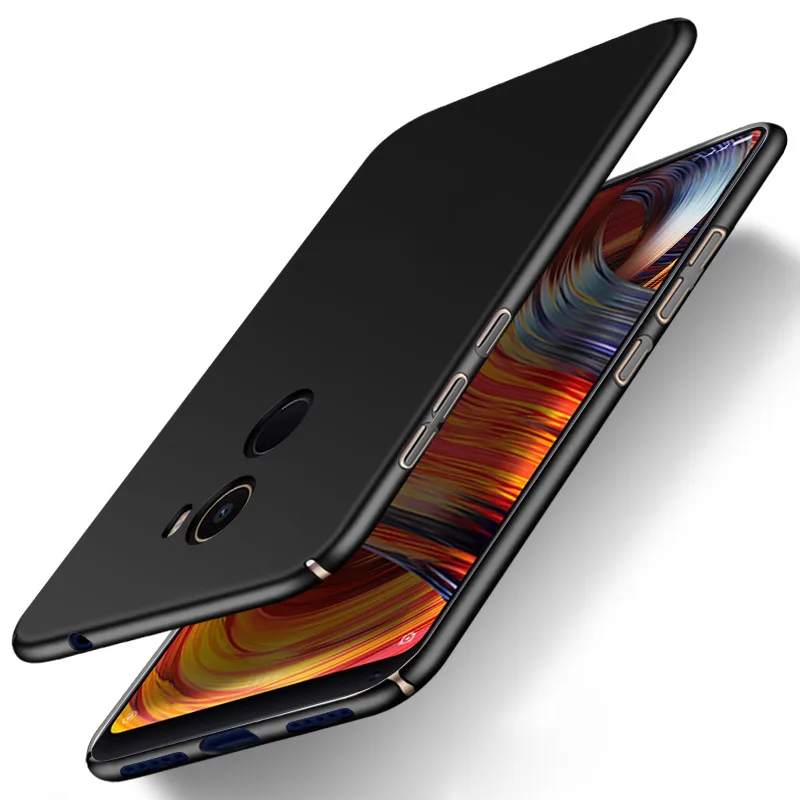Для Xiaomi mi Mix 2 чехол-накладка MOFI mi x 2, жесткий чехол-накладка из поликарбоната для mi x 2, Жесткий Чехол mi x2 mi cro, матовый чехол - Цвет: Black