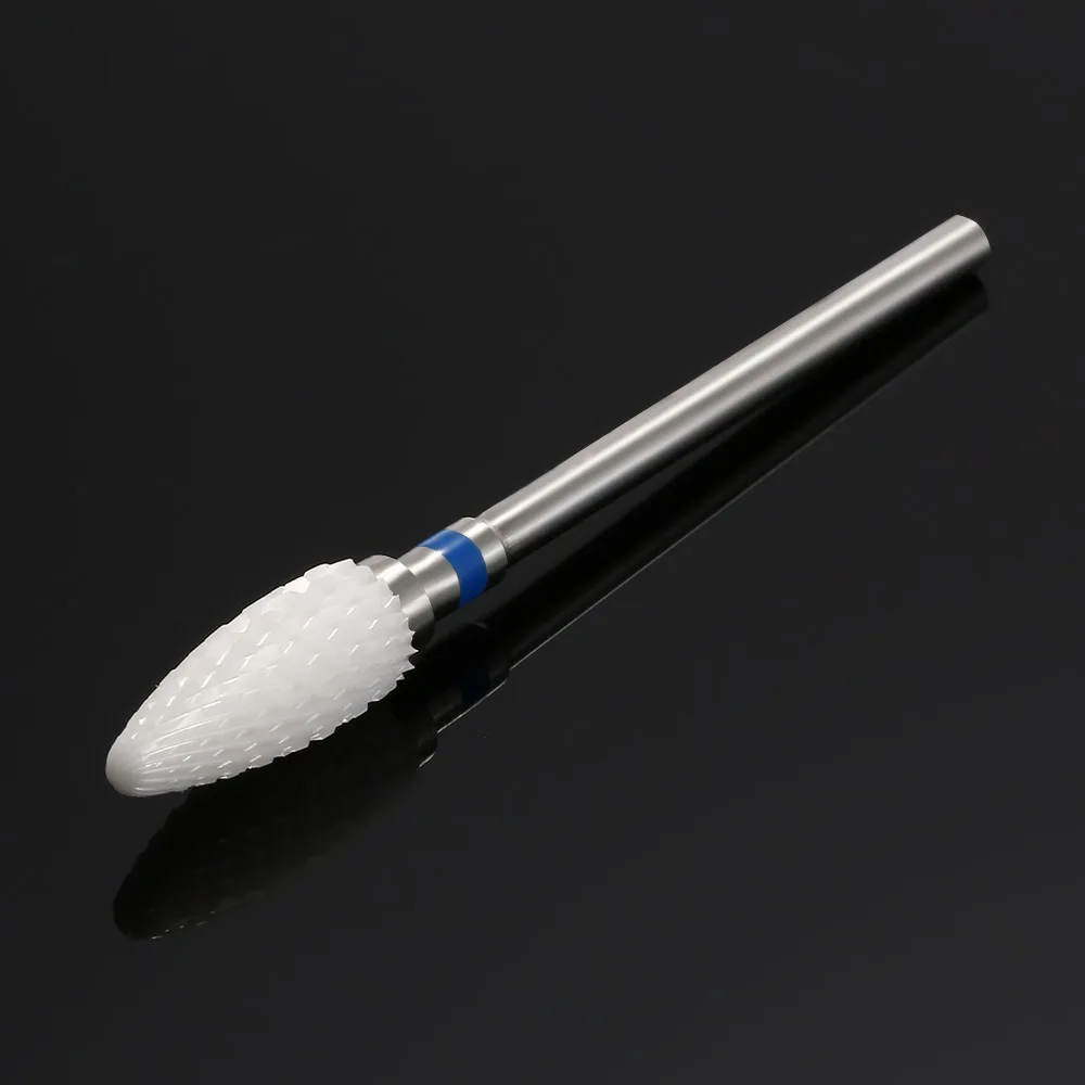 Керамическое сверло 3/32 дюйма среднее пламя для ногтей куспицидный шлифовальный