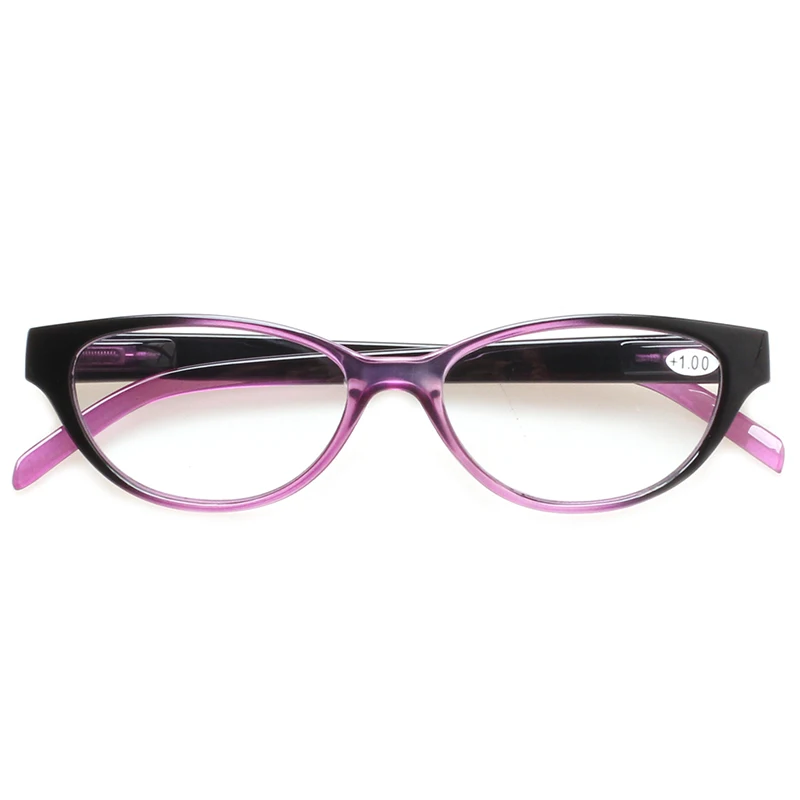 Pink Модные кошачьи глаза очки для чтения женские весенние петли красивые цветные оправы для очков очки для чтения - Цвет оправы: Pink