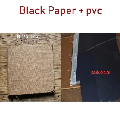 A4 Craft/Обложка из мешковины внутреннее кольцо PP мешок DIY ручной фотоальбом ретро ностальгия Творческий Ежегодник Скрап альбом для фотографий - Цвет: Цвет: желтый