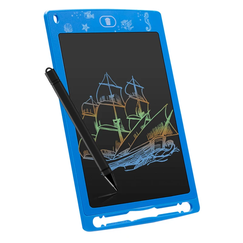 8,5 ''lcd ультра тонкий цветной планшет для рисования, экологичный развивающий блокнот для рукописного ввода, доска для письма, Детский образовательный подарок с граффити