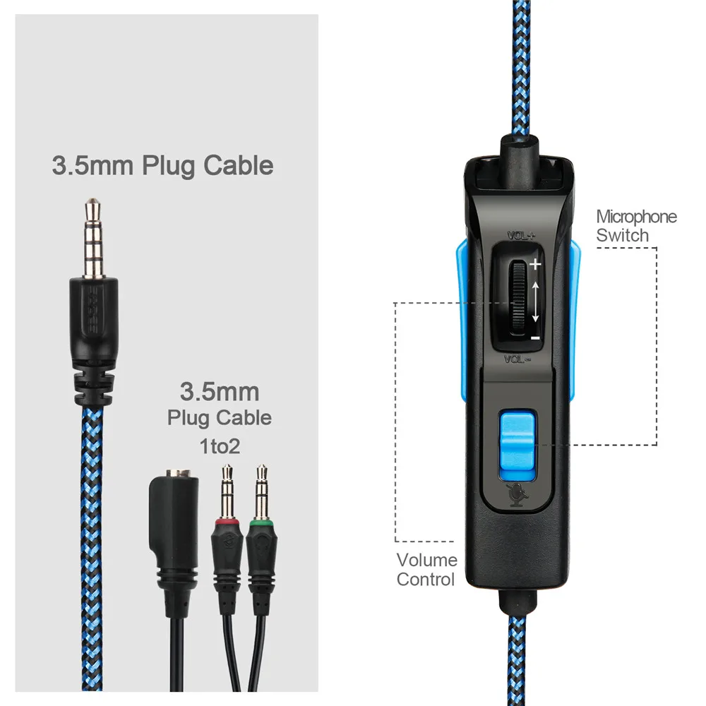 SADES SA 920 Plus PS4 геймерская гарнитура игровые наушники стерео шлем с микрофоном для
