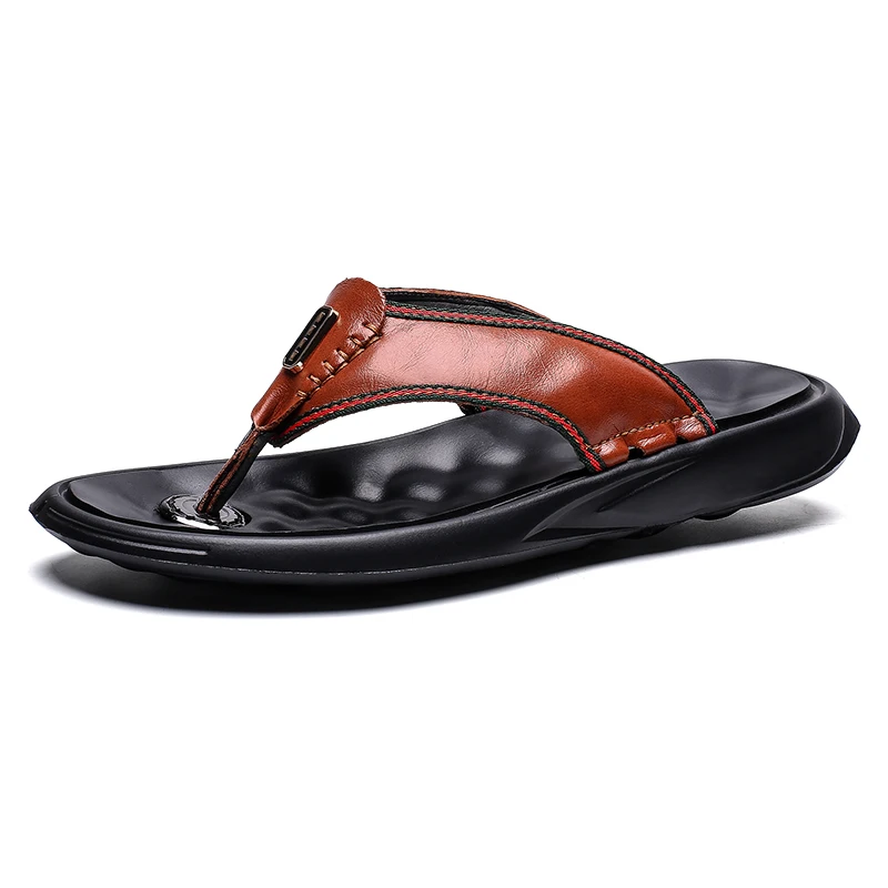 2019 г. Новые мужские вьетнамки летние пляжные шлепанцы массажные сандалии мужская