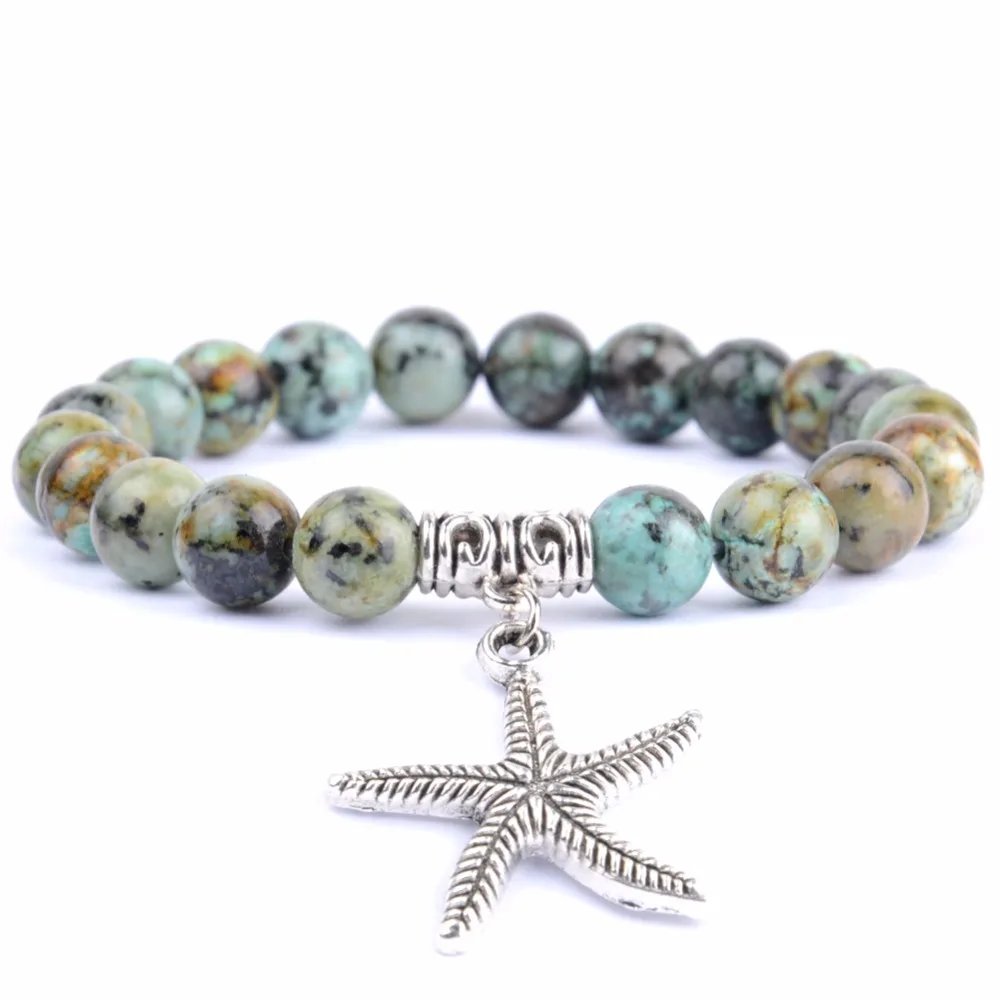 Женские браслеты-шармы Starfish браслет ручной работы из натурального розового