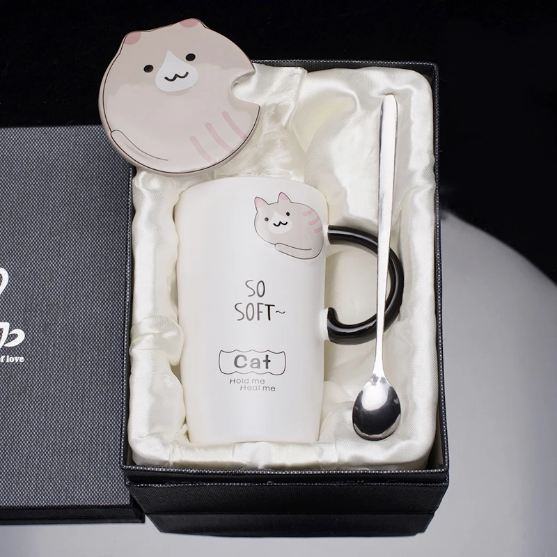 Милый Керамика чашка мультяшная Кружка Творческий Стекло большой Ёмкость кружка