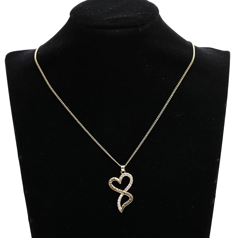 

Double Love Heart Combination Necklaces & Pendants For Women High Quality Lady Gift Jewelry Accessories