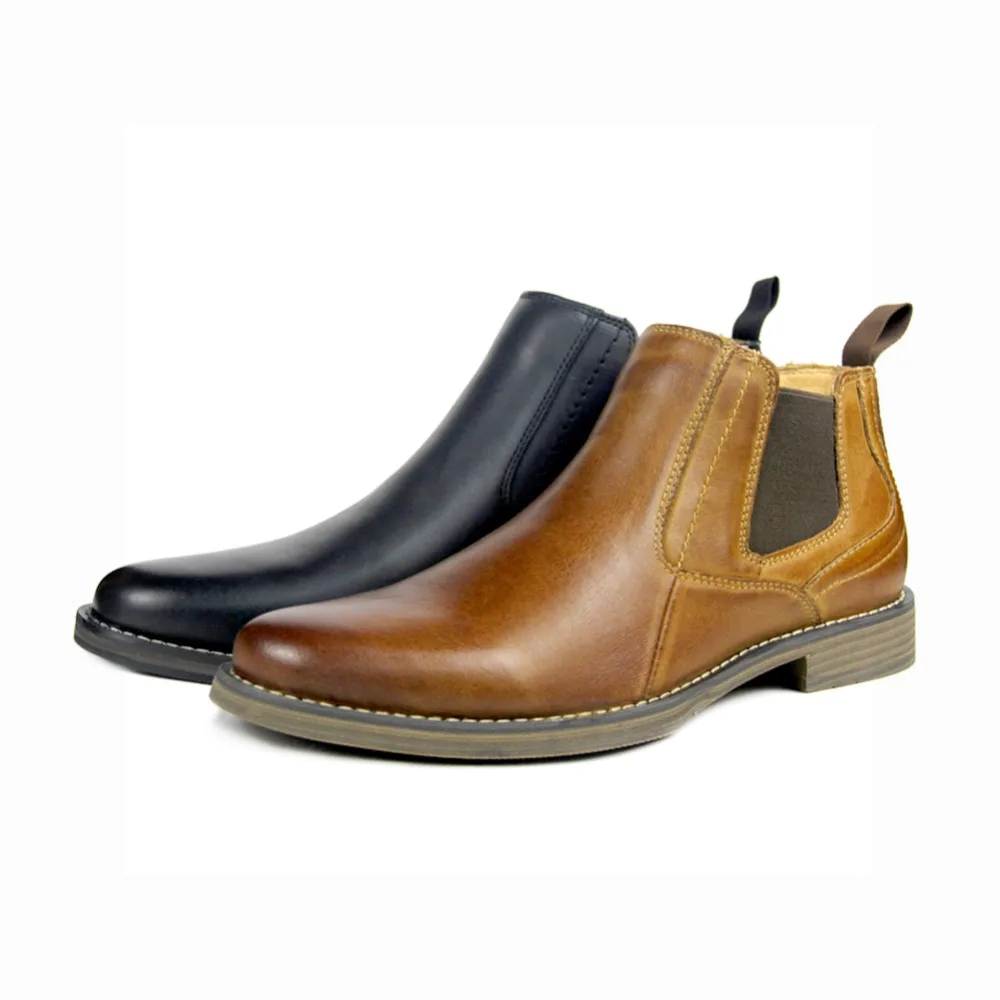 OTTO/Новинка 2018 года Мужские ботильоны в британском стиле Ботинки Челси из