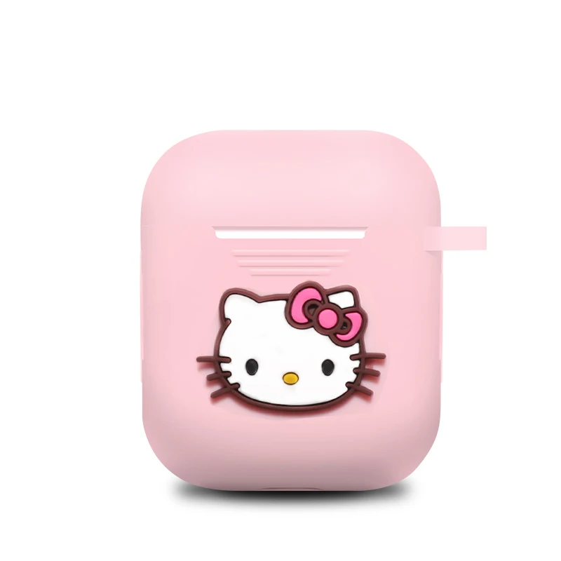 Силиконовый чехол Airpods для Apple Airpods 1/2/i9S/i10/i10s/i10 max/i11/i12/i13/i20/i30 Tws чехол для наушников hello kitty