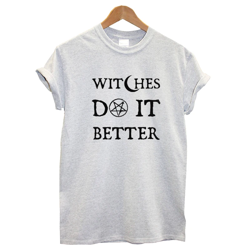 EnjoytheSpirit Witches Do It Better футболка ведьмы женская футболка ведьмы хорошее качество унисекс футболка хлопок мягкая Повседневная