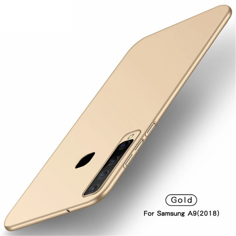 Gold Для samsung galaxy A9 чехол тонкий жесткий PC Матовая Броня задняя крышка чехол для samsung galaxy A9 A920 A920F противоударный - Цвет: Gold