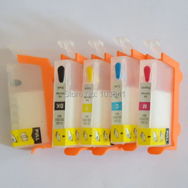 520 521 запасной аккумулятор для планшетов заполняемый картридж с чипом Canon iP3600 IP4600