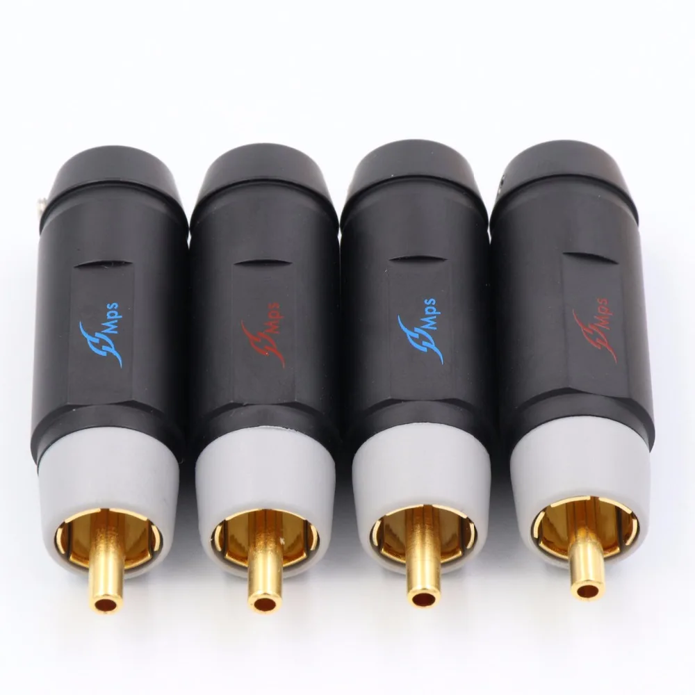 MPS 8G/10G RCA разъем сигнала разъем для CD DVD усилитель DAC Золото/родиевое покрытие медь