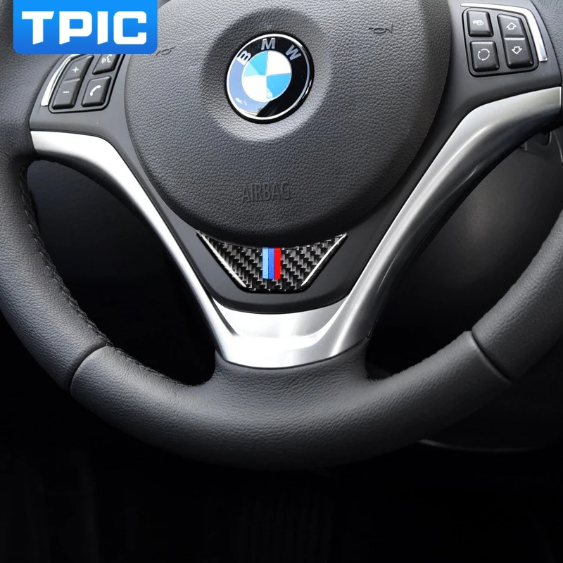 Для BMW E84 X1 2011 2015 Автомобильный интерьер углеродное волокно рулевое колесо