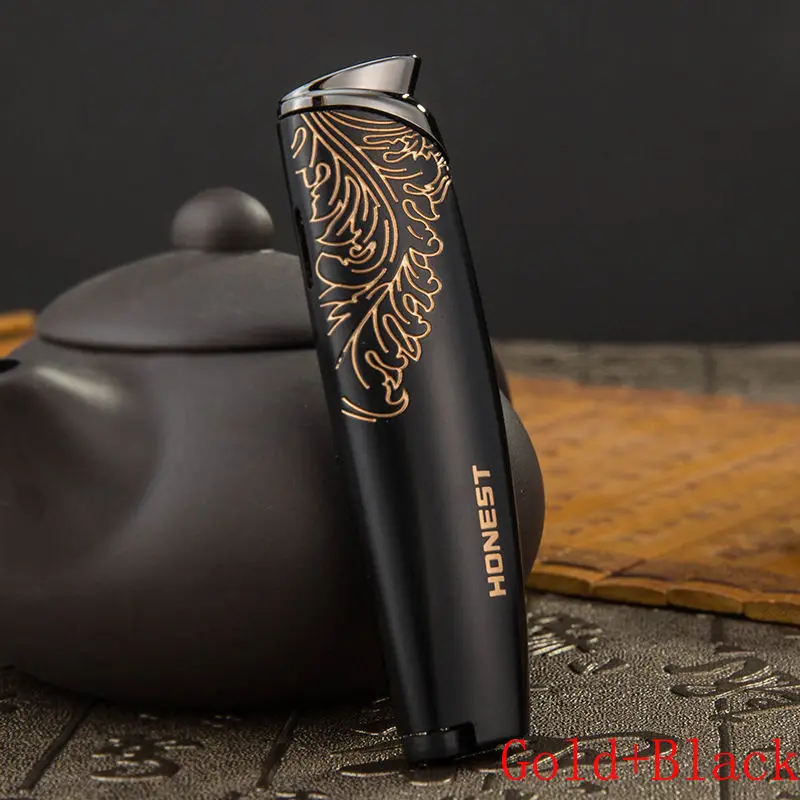 Металлическая ветрозащитная фонарь жигалка для сигарет с подарочной коробкой |