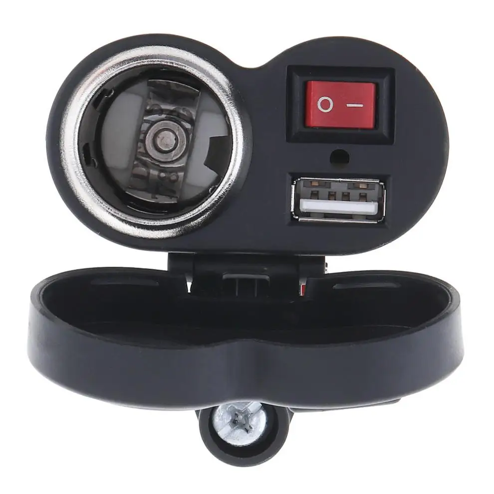 12V 24V DC 5V 1.5A ABS водонепроницаемый USB зарядное устройство для мотоцикла поддержка