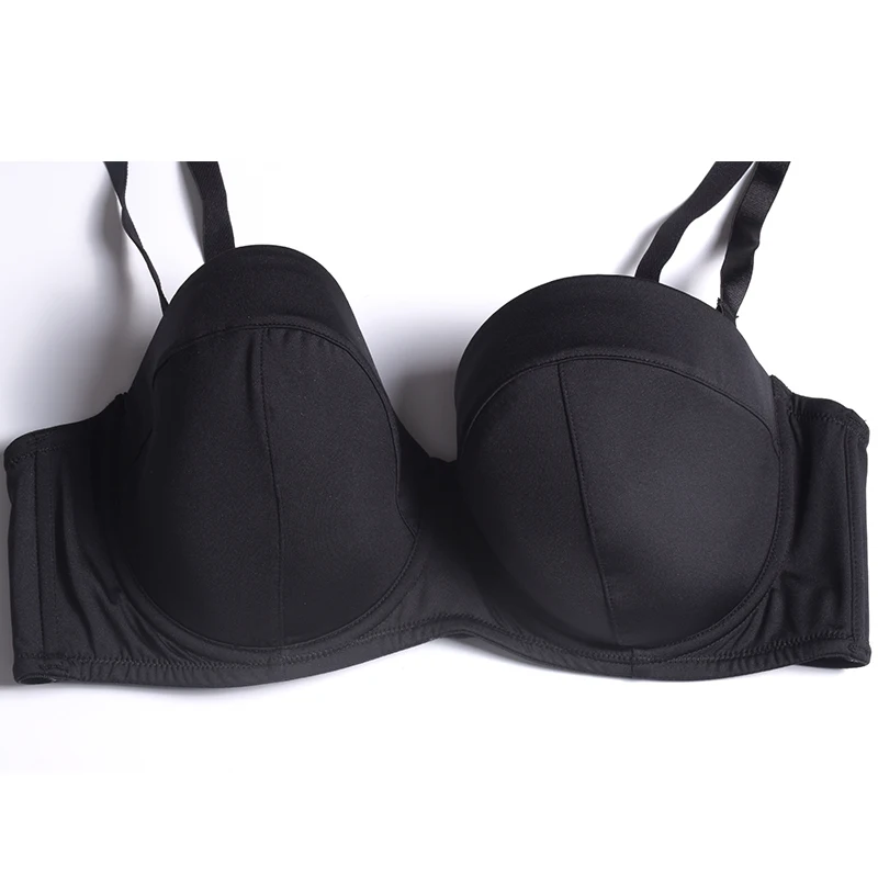 High Quality Women Strapless Bra 36-44 D/E/F/FF/G/H/I/J Half Cup Plus Big Size Push Up Sexy Underwired Multiway Bras | Женская одежда