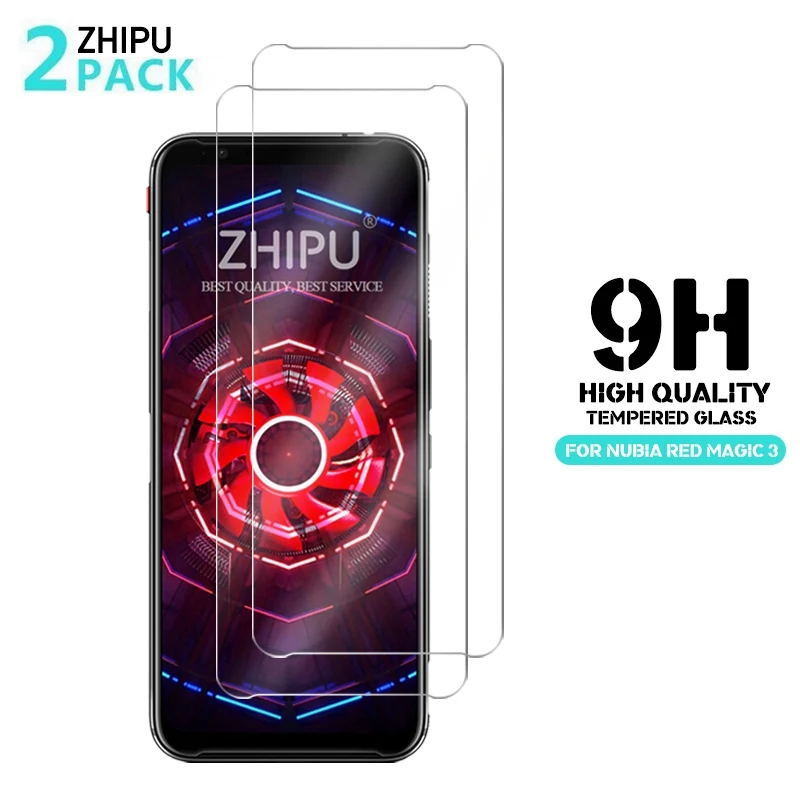 2 шт стекло для zte Nubia Red Magic 3 3s защитное 2.5D 9H закаленное Защитная пленка *|Защитные