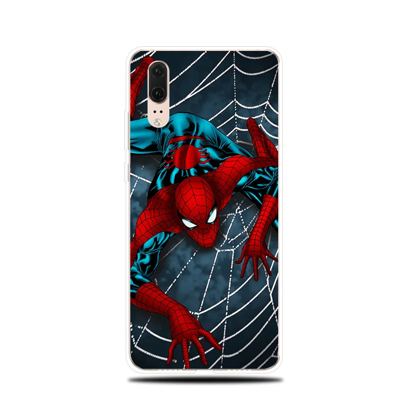 Spiderman Iron Man Silicone Phone Case For Huawei P8 P9 Lite 2017 P Smart 2019 Soft Cover P10 P20 P30 Pro |