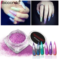 1 box 1g chameleon mirror nail glitters powder diy nail chrome pigment dust manicure nail art decoration tools