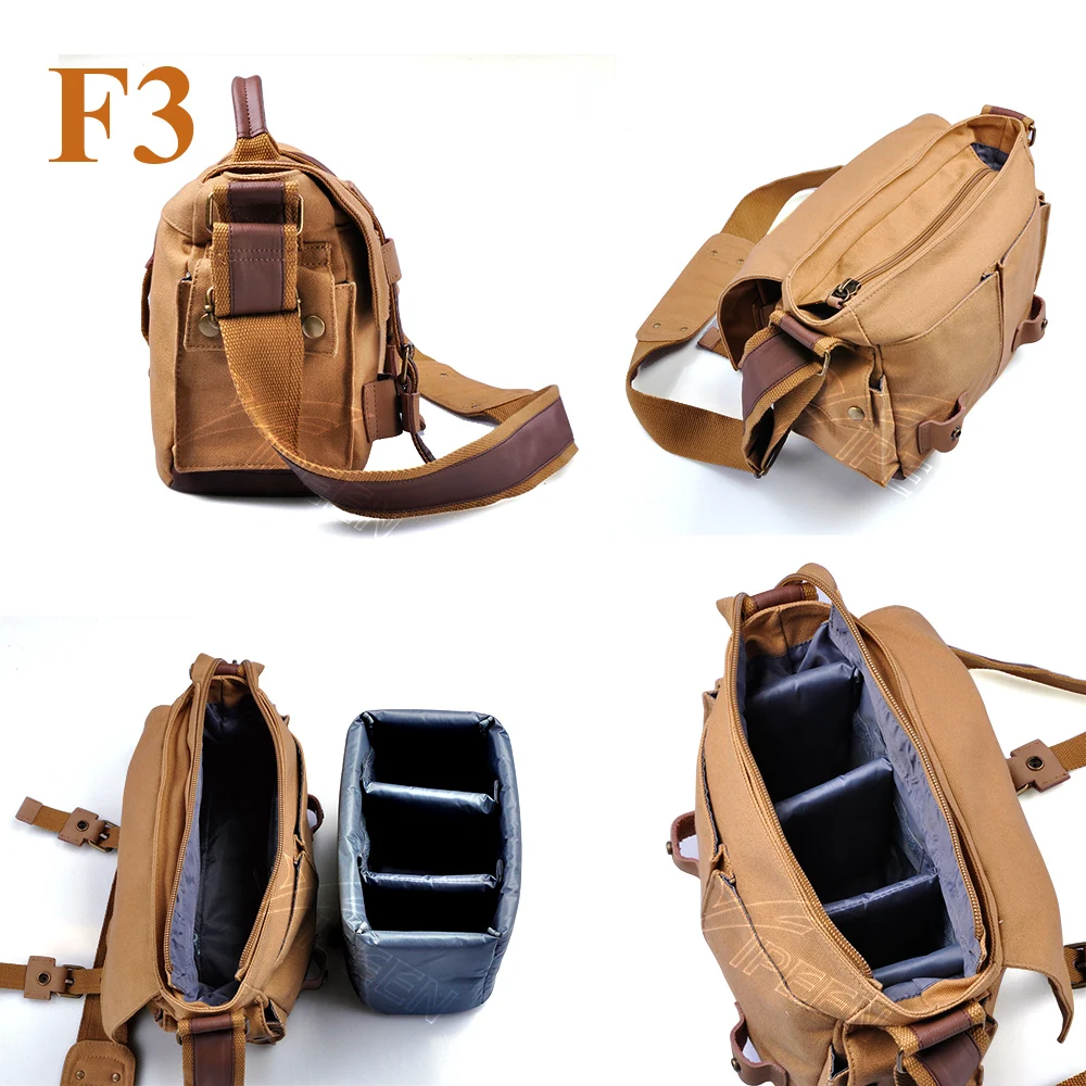 Сумка для камеры CADeN сумка цвета хаки на ремне фото и видеосъемки мягкая Dslr чехлы