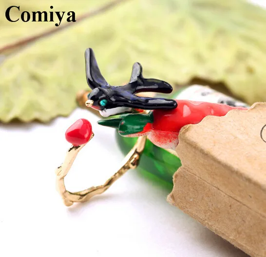 2016 comiya новый дизайн Горячей продажи Партии Женщин Кольца 10 К золото покрытие и