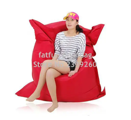 Cover only No Filler - dark grey fatball lazy boy beanbag chair with waterproof polyester never tear bean bag sleeping | Мебель