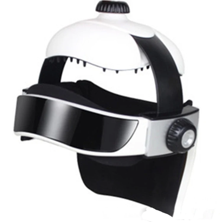 Electric air pressure head massager Brain physiotherapy instrument relaxed music helmet massage cap |