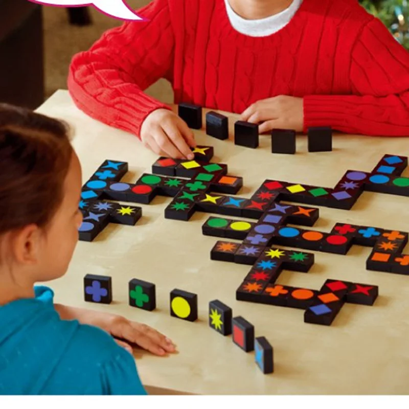 Настольная игра Qwirkle 108 шт./компл. деревянные шахматы английская версия обучающая