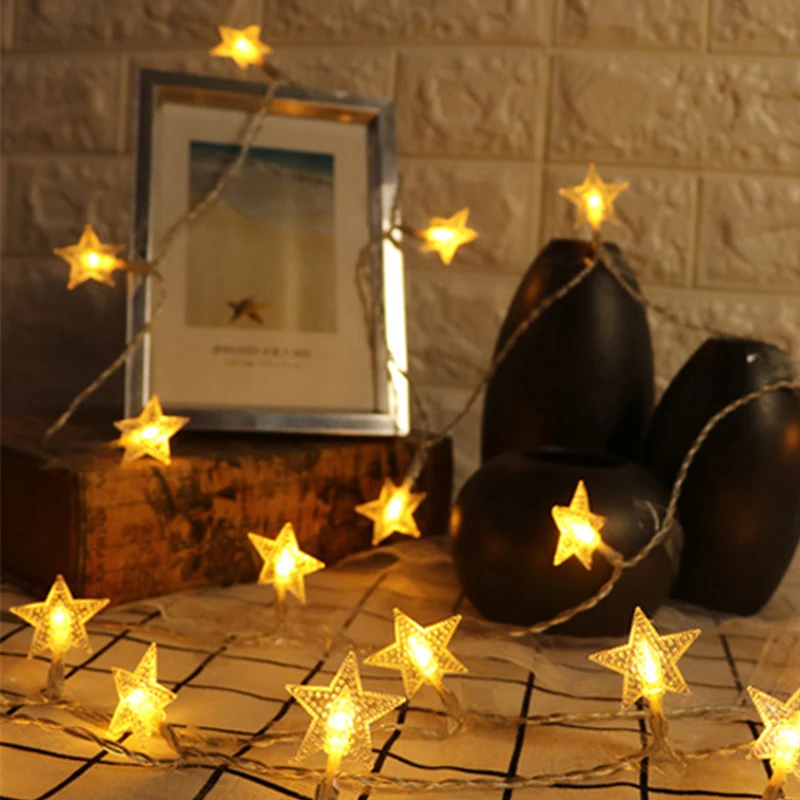 3 м 20 LED USB в форме звезды гирлянды светодиодные сказочные огни Рождественские