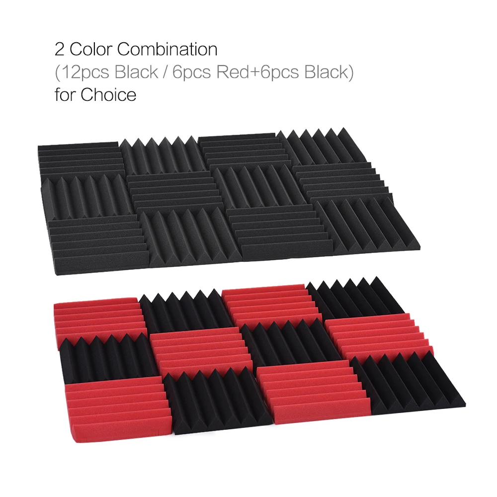 Хит продаж Каблук 12 пакет студийные акустические пены губчатые панели Плитки