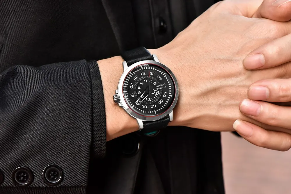 PAGANI Дизайн для мужчин часы Reloj Hombre уникальная личность Роскошные водостойкие календари кожа кварцевые часы Relogio Masculino