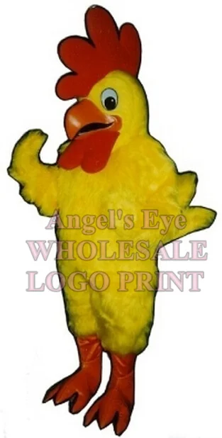 Желтый костюм талисман Род остров новинка на заказ тематический желтый куриный