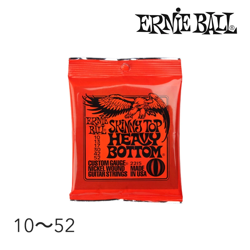 

Original Ernie Ball 2215 Skinny Top - Heavy Bottom Electric Guitar Strings Nickel Wound Set, .010 - .052 Peg Winder