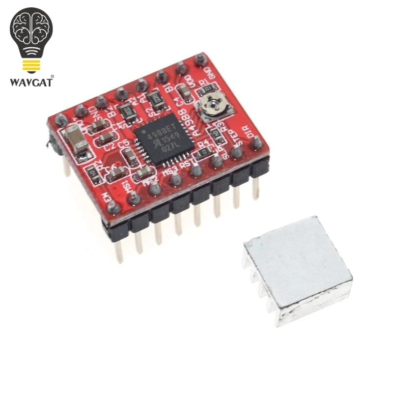 WAVGAT 1 комплект Мега 2560 R3 + контроллер RAMPS 4 5 модуль шагового драйвера A4988 2004 для