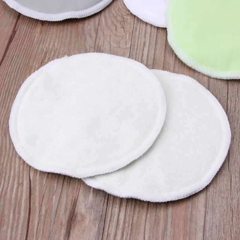 2 шт. новые Бамбуковые прокладки для груди мам моющиеся водонепроницаемые