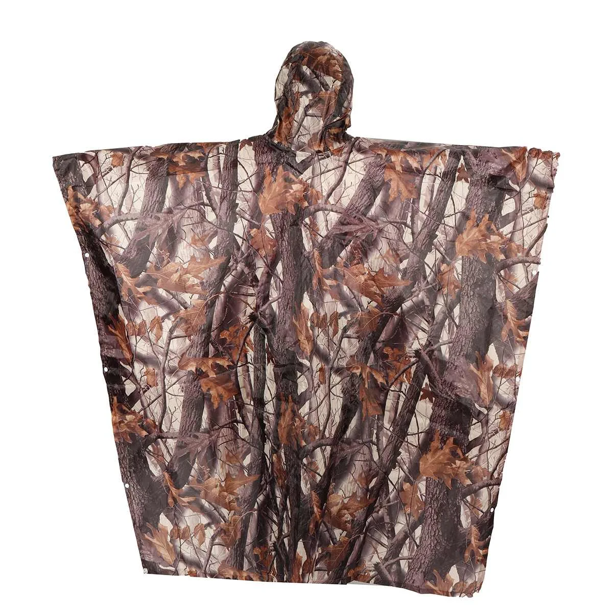 leaves camouflage 3 в 1 переносной зонтик для кемпинга брезентовый коврик дождевик открытый водонепроницаемый дождевик пончо рюкзак чехол для пешего туризма пикника палатка - Цвет: leaves camouflage