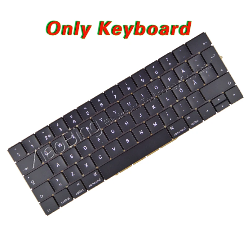 Новая клавиатура A1707 для Macbook Pro Retina 15 ''A1707 SE шведская подсветка EMC3072 EMC3162 2016 2017