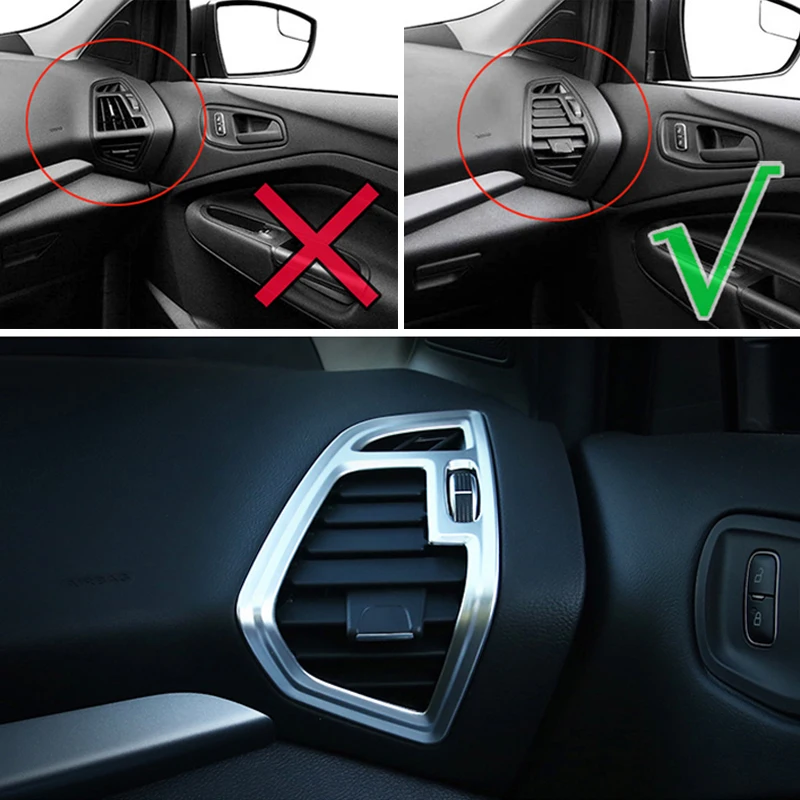 Для Ford Escape Kuga 2017 2018 2019 хром светильник переключатель Панель переменного тока