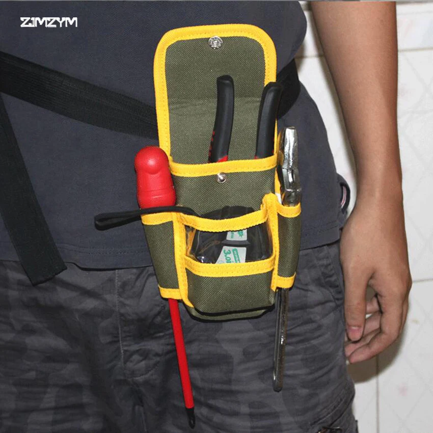 

1PC Multifunctional Electrician Tool Bag Waterproof Oxford cloth Tools Kit Pockets Waist Belt Repair Pouch Pocket Tool