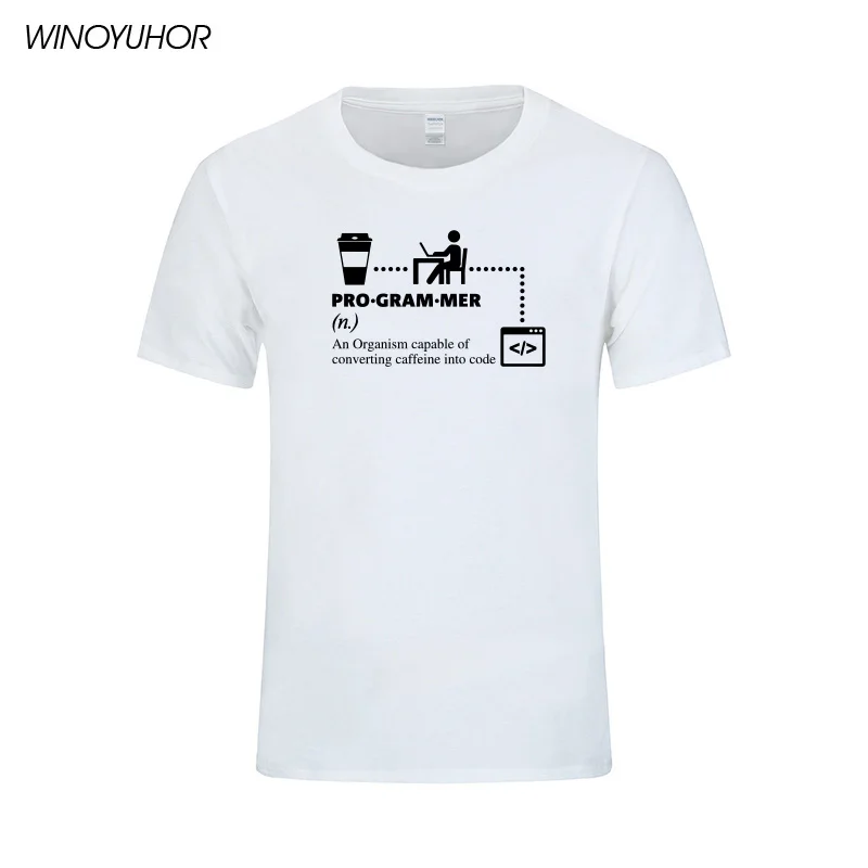 Программист футболки мужские IT Guy Techie Coder Geek Забавные футболки мужские летние новинка футболка компьютерный инженер подарок Топы - Цвет: white