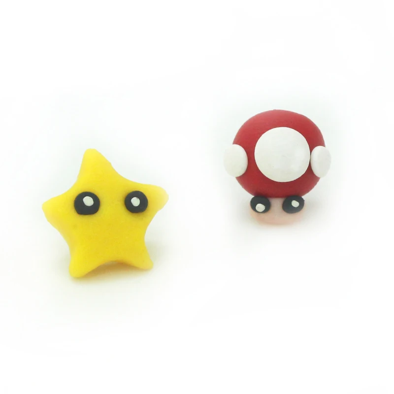 2021 New Design Fashion Cartoon Cute Starfish Stud Earrings For Women Girl 100% Handmade Polymer Clay Animal Best Gift | Украшения и