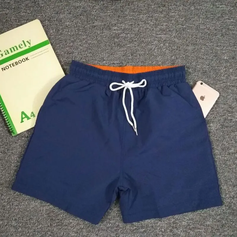 Мужские пляжные шорты повседневные из хлопка шелка и спандекса однотонные